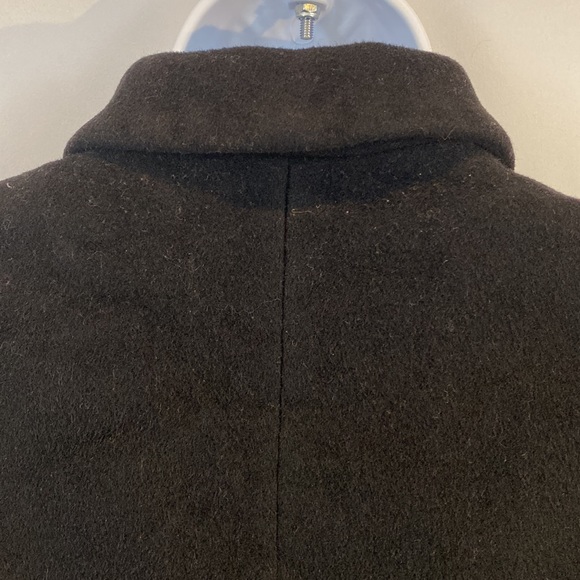 Anne Klein thigh length wool and cashmere pea coat in black size 6P 6 petite - Picture 16 of 16
